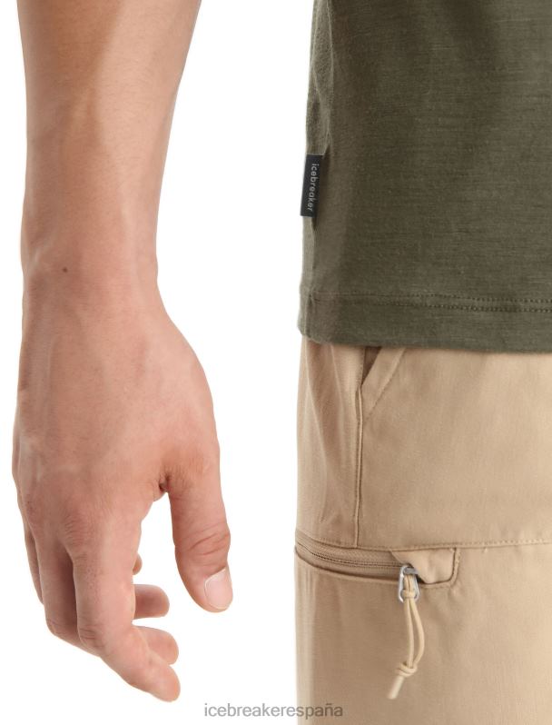 Icebreaker hombres camiseta merino tech lite ii manga corta polar padel 0V2J067 ropa cargarse