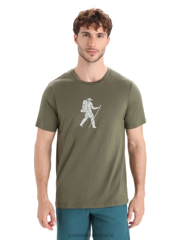 Icebreaker hombres camiseta merino tech lite ii manga corta trail excursionista 0V2J038 ropa cargarse