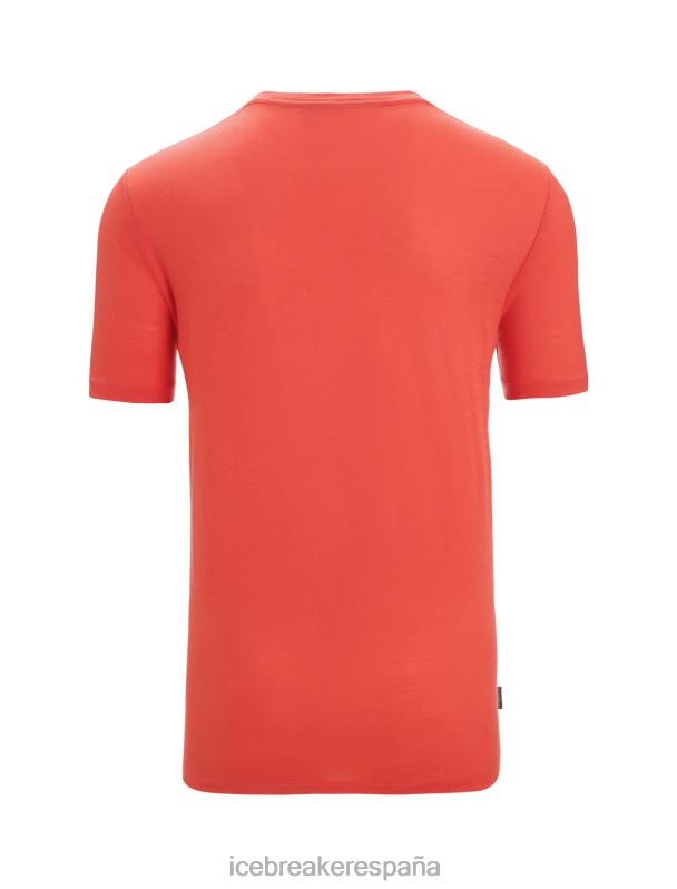 Icebreaker hombres camiseta merino tech lite ii manga corta trailhead 0V2J015 ropa tierra vibrante