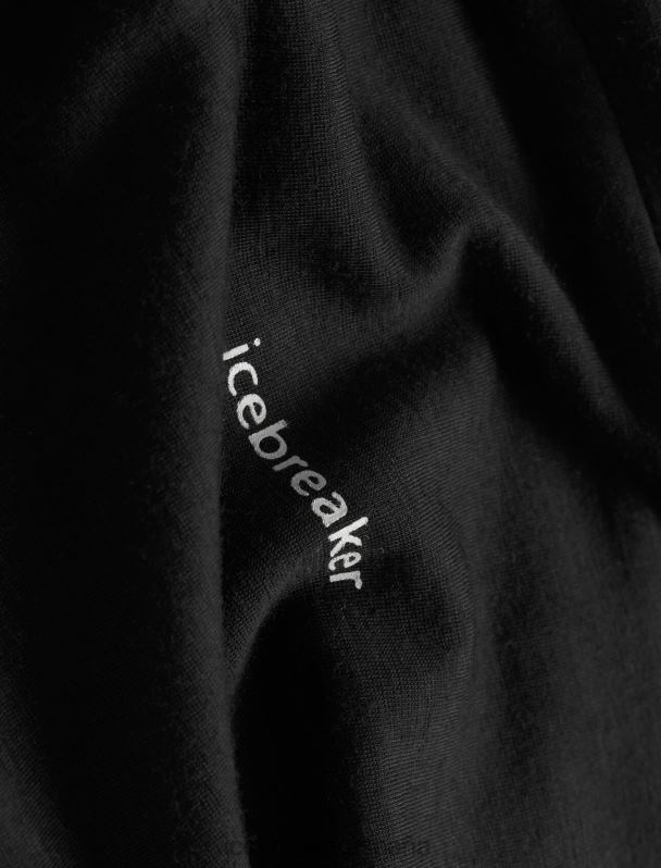 Icebreaker hombres camiseta sin mangas de merino de punto de zona 0V2J0491 ropa negro