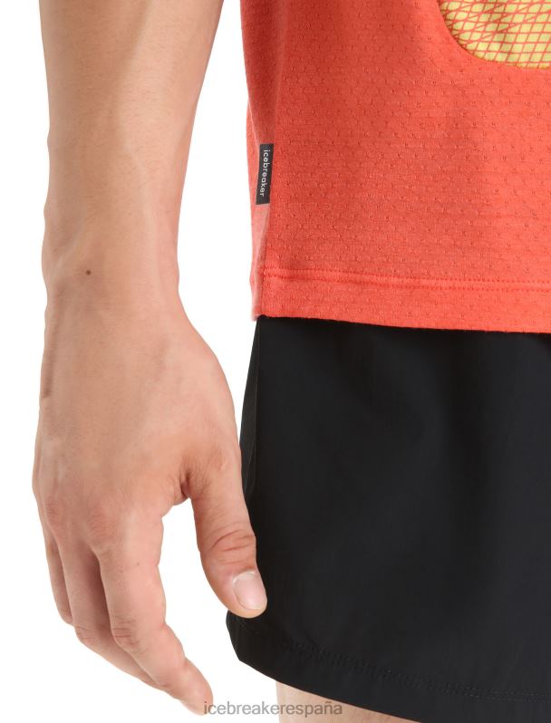 Icebreaker hombres geodésico tanque merino Zoneknit 0V2J068 ropa verano/tierra vibrante