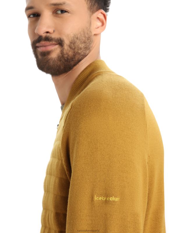 Icebreaker hombres City Label Zoneknit chaqueta bomber de punto con aislamiento de merino 0V2J0418 ropa Clavo