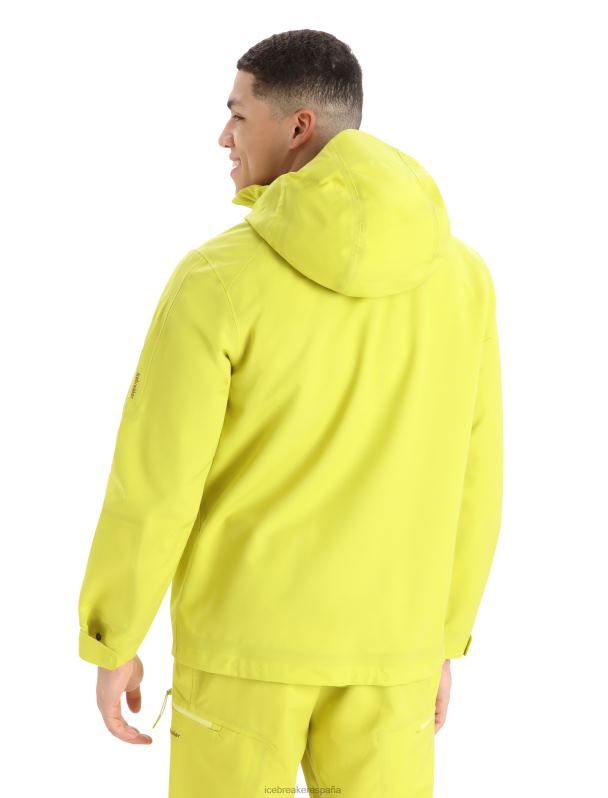 Icebreaker hombres chaqueta con capucha shell+ merino 0V2J0394 ropa brillar
