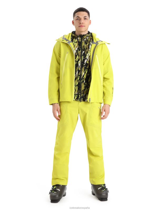 Icebreaker hombres chaqueta con capucha shell+ merino 0V2J0394 ropa brillar