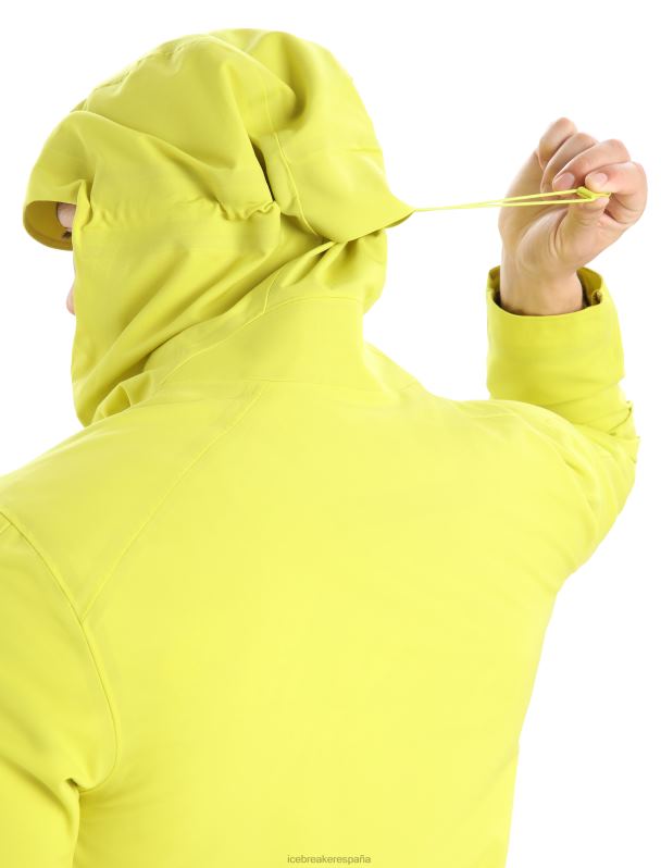 Icebreaker hombres chaqueta con capucha shell+ merino 0V2J0394 ropa brillar