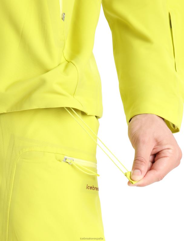 Icebreaker hombres chaqueta con capucha shell+ merino 0V2J0394 ropa brillar