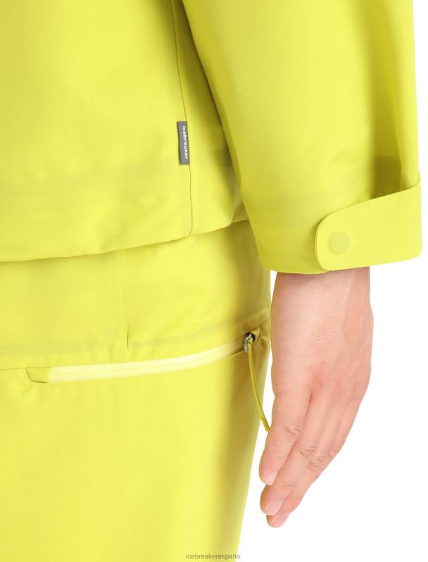 Icebreaker hombres chaqueta con capucha shell+ merino 0V2J0394 ropa brillar