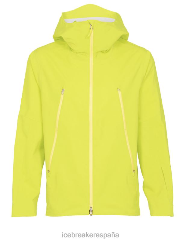Icebreaker hombres chaqueta con capucha shell+ merino 0V2J0394 ropa brillar
