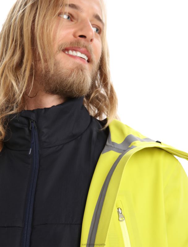 Icebreaker hombres chaqueta merinoloft 0V2J0244 ropa azul marino de medianoche