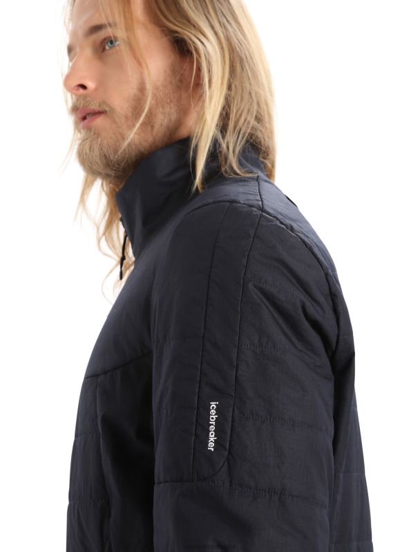 Icebreaker hombres chaqueta merinoloft 0V2J0244 ropa azul marino de medianoche