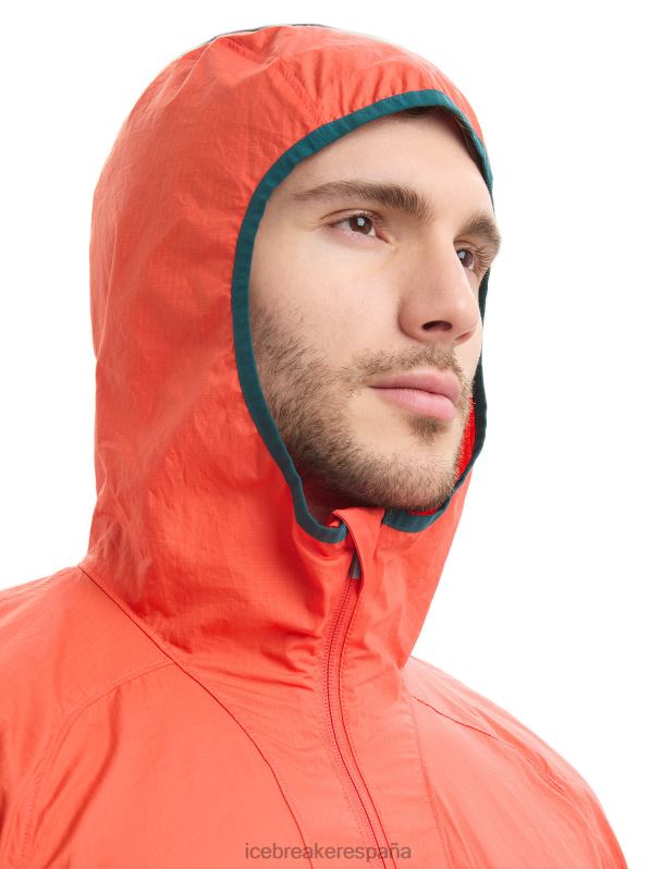 Icebreaker hombres cortavientos de algodón merino shell+ 0V2J0238 ropa tierra vibrante/loden