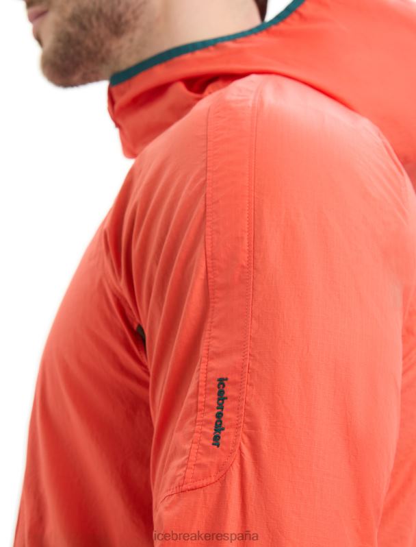 Icebreaker hombres cortavientos de algodón merino shell+ 0V2J0238 ropa tierra vibrante/loden