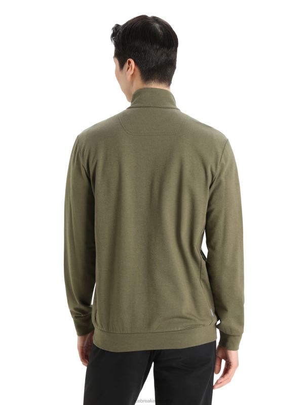 Icebreaker hombres merino central ii manga larga con cremallera 0V2J0359 ropa cargarse