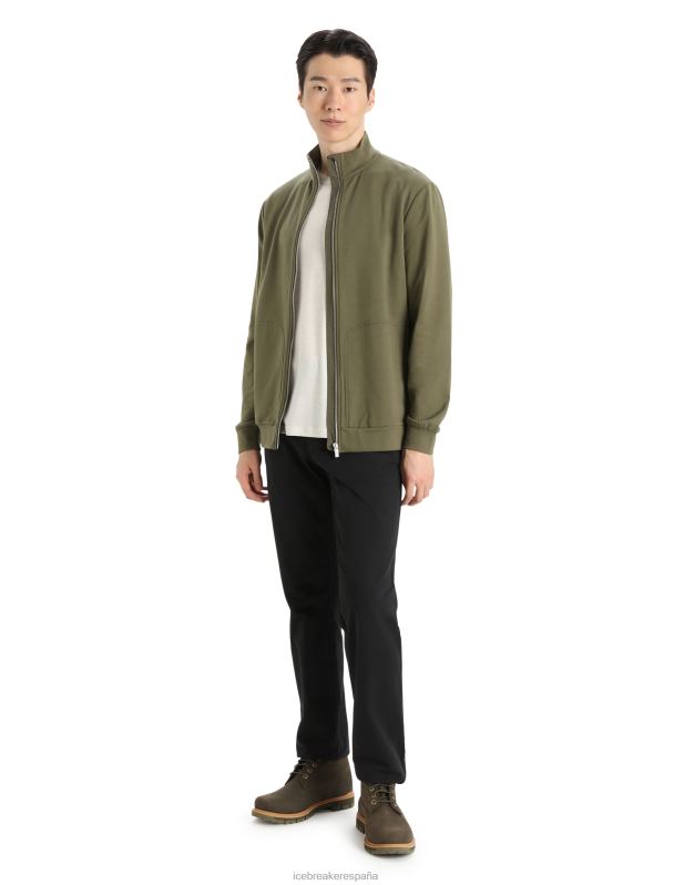 Icebreaker hombres merino central ii manga larga con cremallera 0V2J0359 ropa cargarse