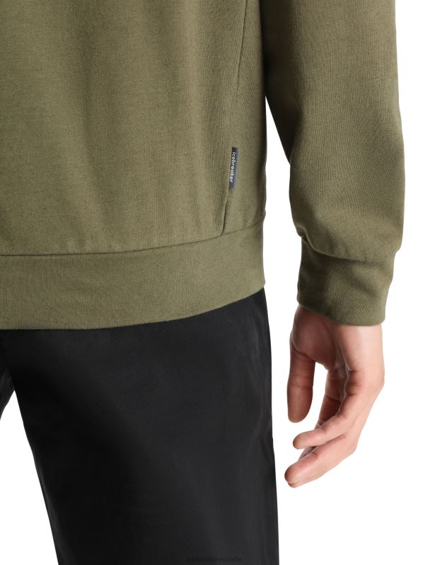 Icebreaker hombres merino central ii manga larga con cremallera 0V2J0359 ropa cargarse