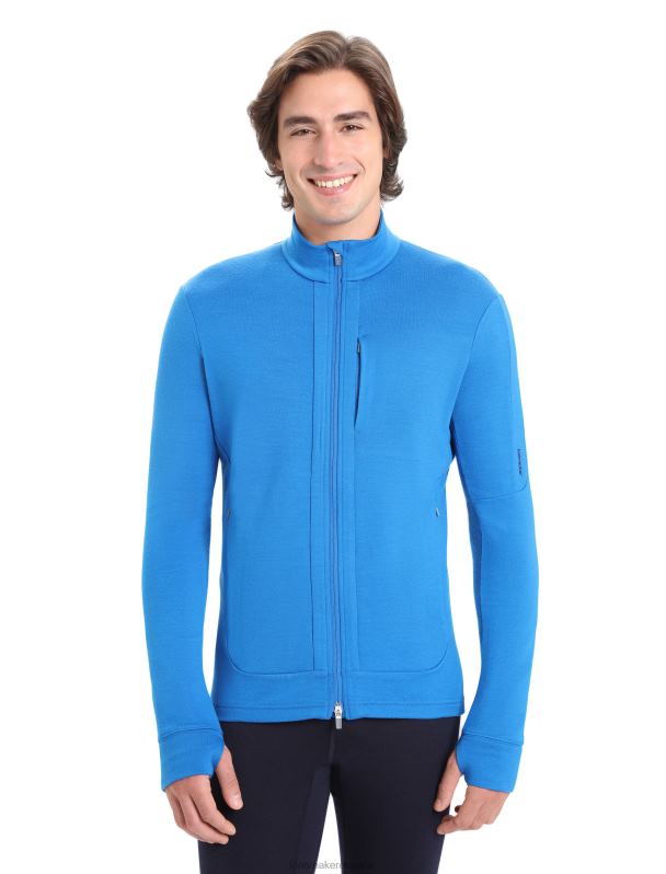 Icebreaker hombres merino quantum iii manga larga con cremallera 0V2J0428 ropa lazurita