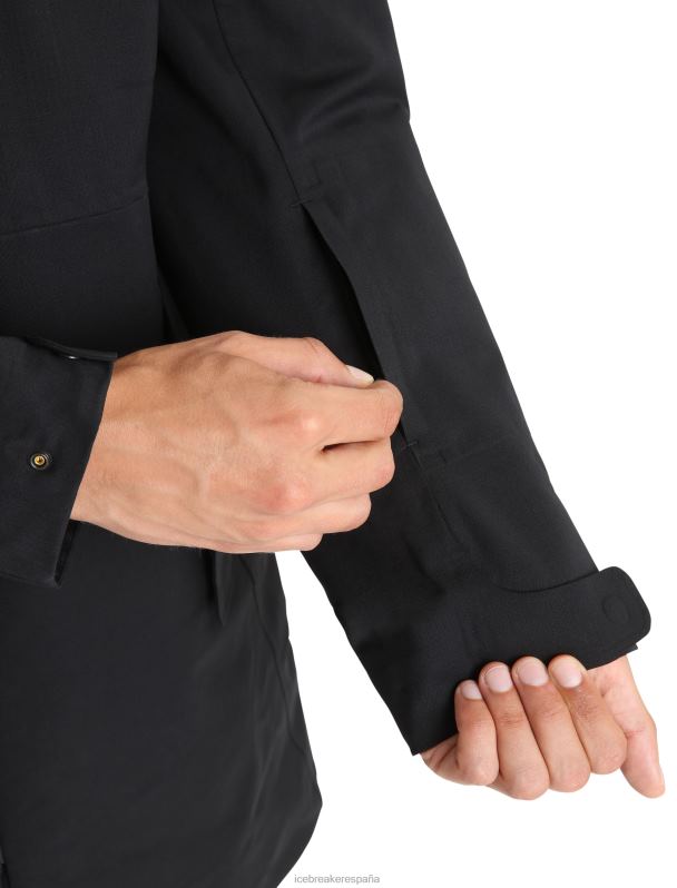 Icebreaker hombres parka 4 en 1 city label shell+ merino 0V2J0241 ropa negro