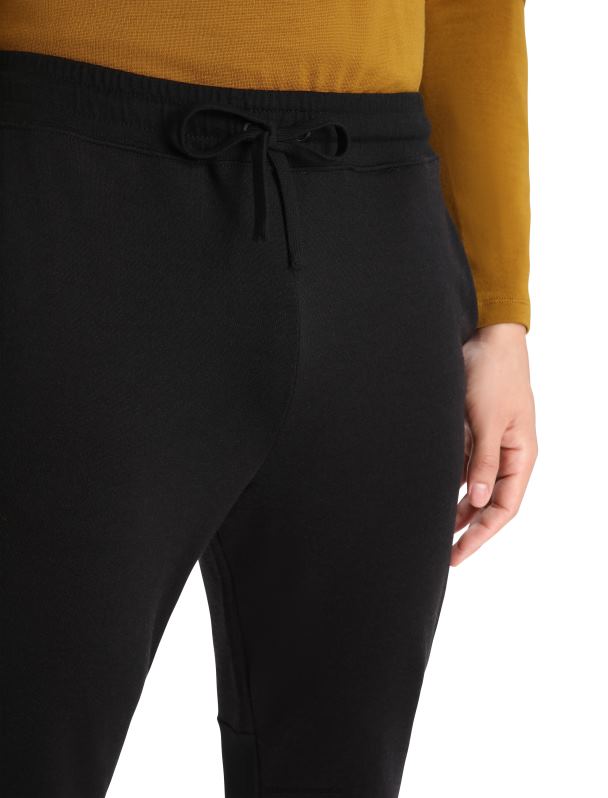 Icebreaker hombres joggers de merino de punto zonal 0V2J0251 ropa negro