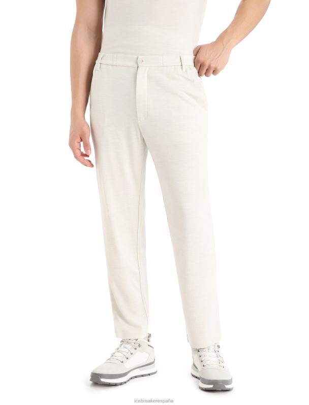 Icebreaker hombres pantalones entrelazados de merinofina 0V2J0423 ropa crudo jaspeado