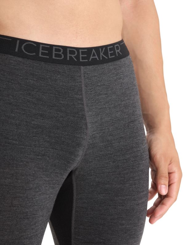 Icebreaker hombres Bodyfitzone mallas térmicas merino 260 zonas 0V2J0344 ropa jaspeado azabache/negro