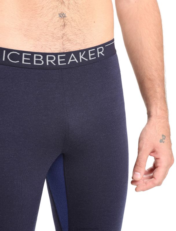Icebreaker hombres Bodyfitzone mallas térmicas merino 260 zonas 0V2J0345 ropa azul marino medianoche/azul marino real