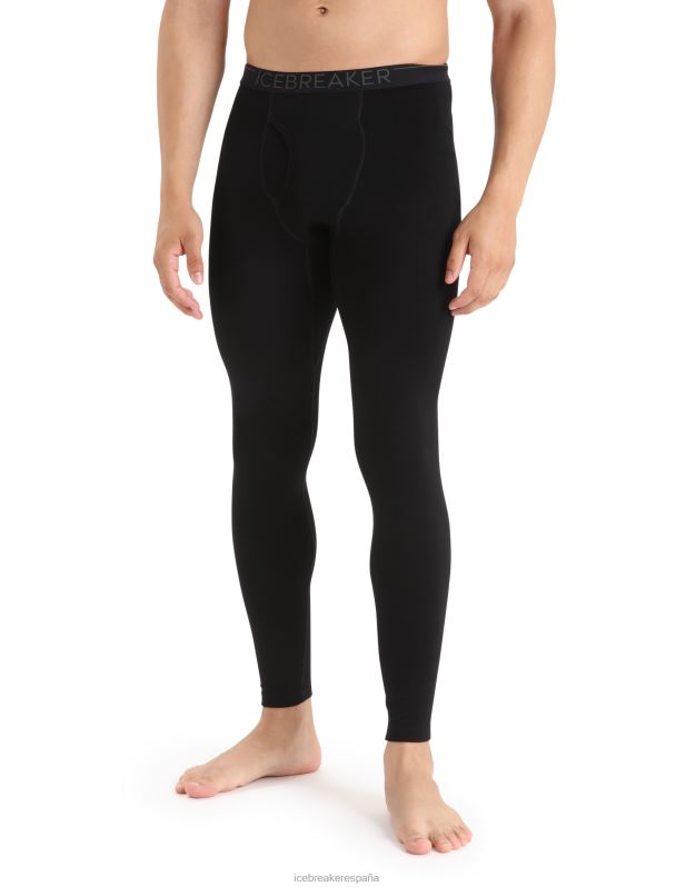 Icebreaker hombres Leggings térmicos con bragueta Merino 260 Tech 0V2J0158 ropa negro