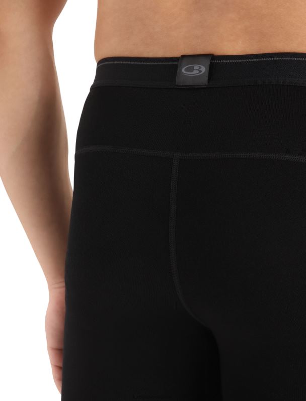 Icebreaker hombres Leggings térmicos con bragueta Merino 260 Tech 0V2J0158 ropa negro
