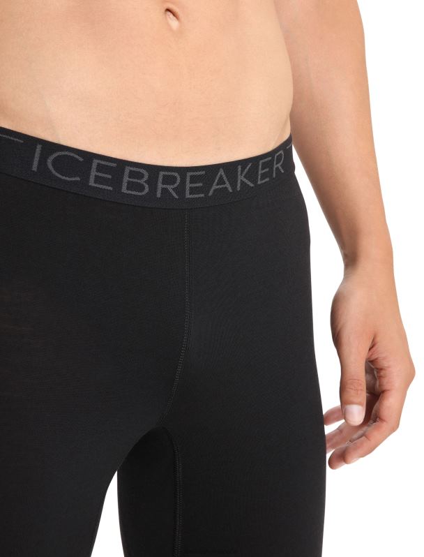 Icebreaker hombres mallas termicas merino 200 oasis 3/4 0V2J0159 ropa negro