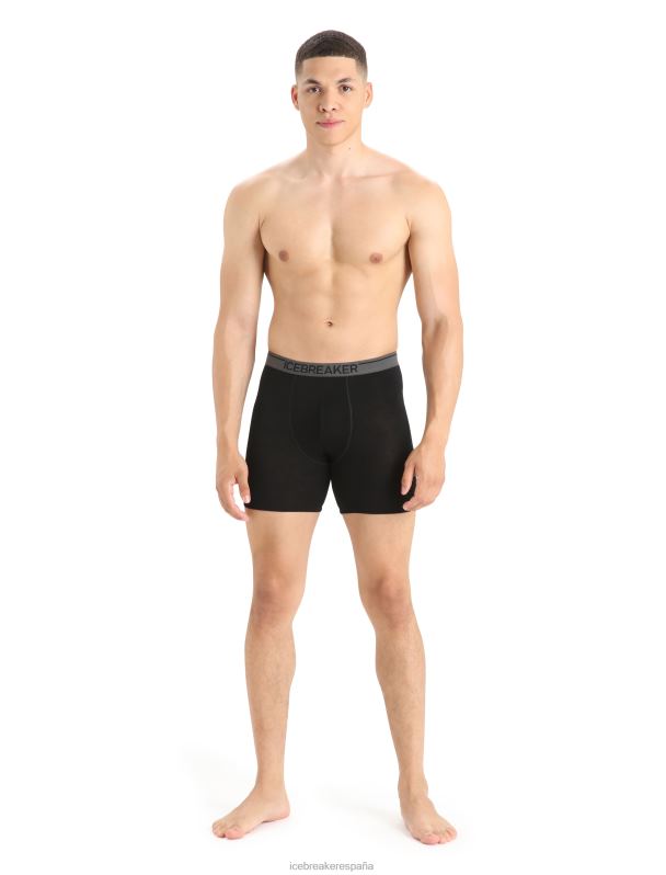 Icebreaker hombres boxer largo merino anatomica 0V2J0131 ropa negro
