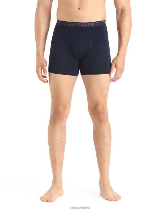 Icebreaker hombres boxers anatómicos de merino 0V2J0108 ropa azul marino de medianoche