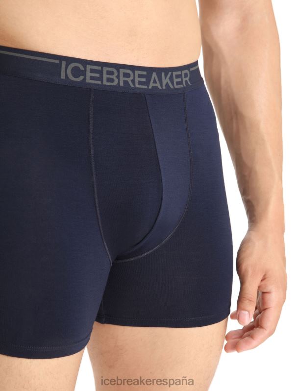 Icebreaker hombres boxers anatómicos de merino 0V2J0108 ropa azul marino de medianoche