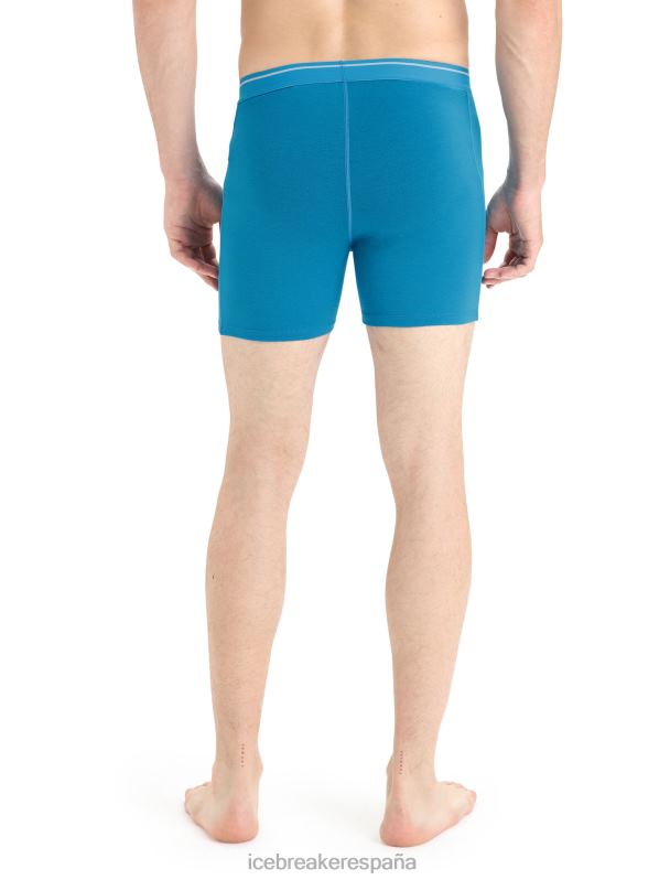 Icebreaker hombres boxers anatómicos de merino 0V2J0112 ropa geo azul