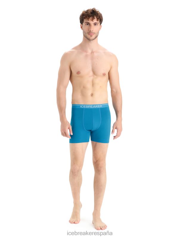 Icebreaker hombres boxers anatómicos de merino 0V2J0112 ropa geo azul