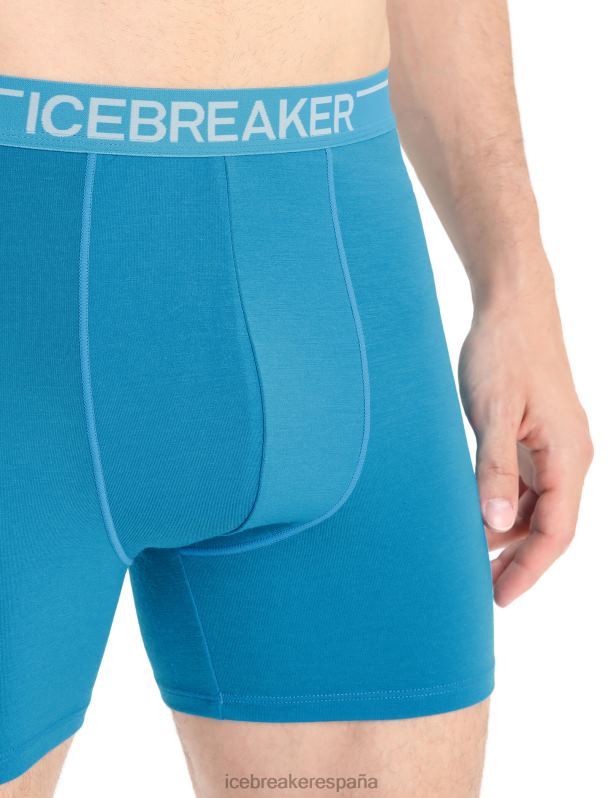 Icebreaker hombres boxers anatómicos de merino 0V2J0112 ropa geo azul