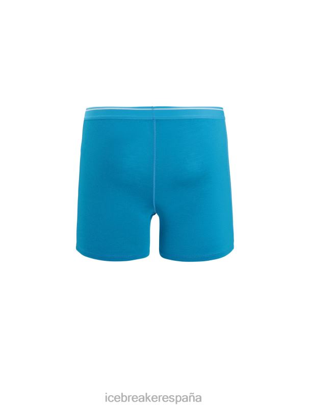 Icebreaker hombres boxers anatómicos de merino 0V2J0112 ropa geo azul