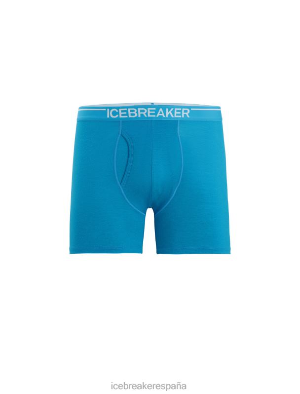Icebreaker hombres boxers merino anatomica con bragueta 0V2J0100 ropa geo azul