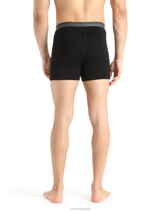 Icebreaker hombres boxers merino anatomica con bragueta 0V2J094 ropa negro