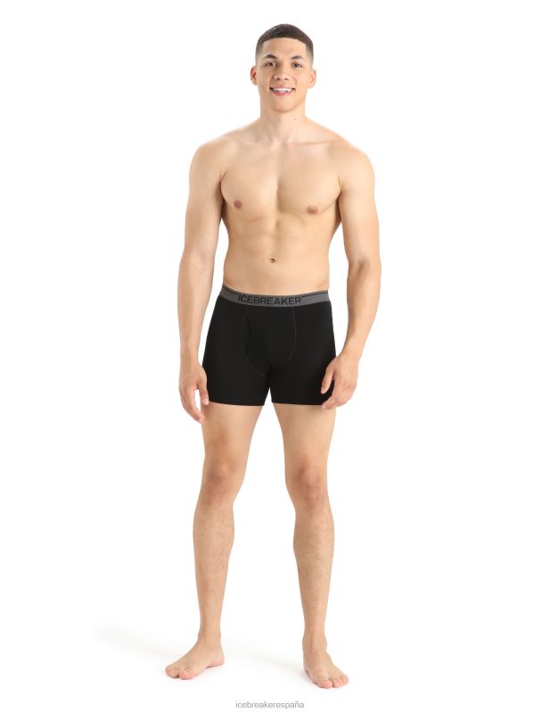 Icebreaker hombres boxers merino anatomica con bragueta 0V2J094 ropa negro