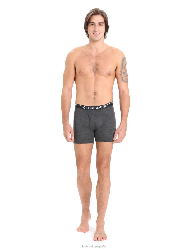 Icebreaker hombres boxers merino anatomica con bragueta 0V2J095 ropa brezo azabache
