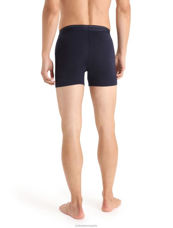 Icebreaker hombres boxers merino anatomica con bragueta 0V2J096 ropa azul marino de medianoche