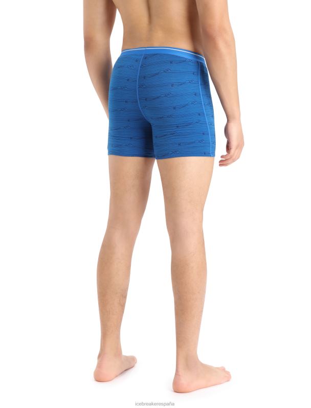 Icebreaker hombres boxers merino anatomica con bragueta 0V2J099 ropa lazurita/azul marino medianoche