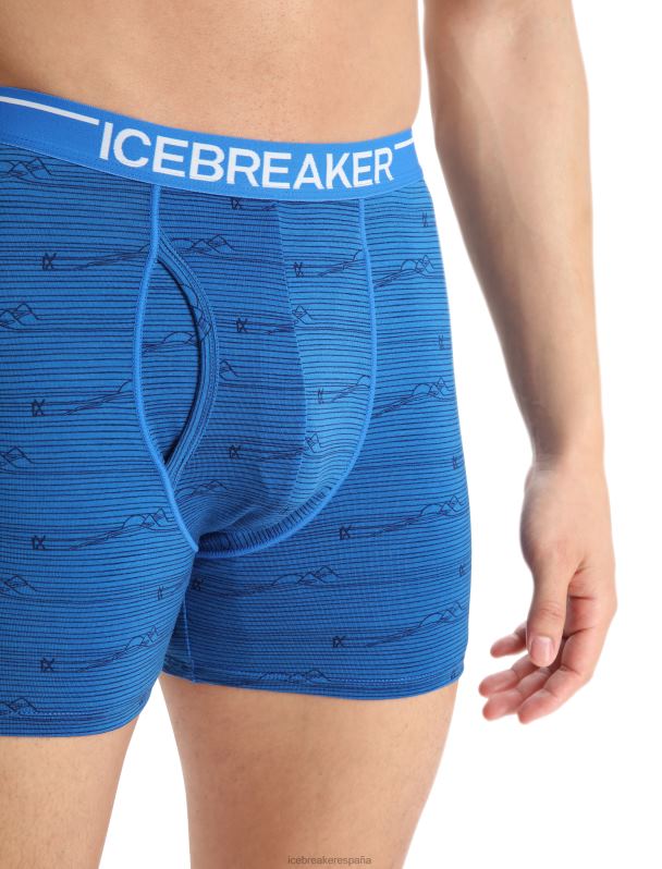 Icebreaker hombres boxers merino anatomica con bragueta 0V2J099 ropa lazurita/azul marino medianoche