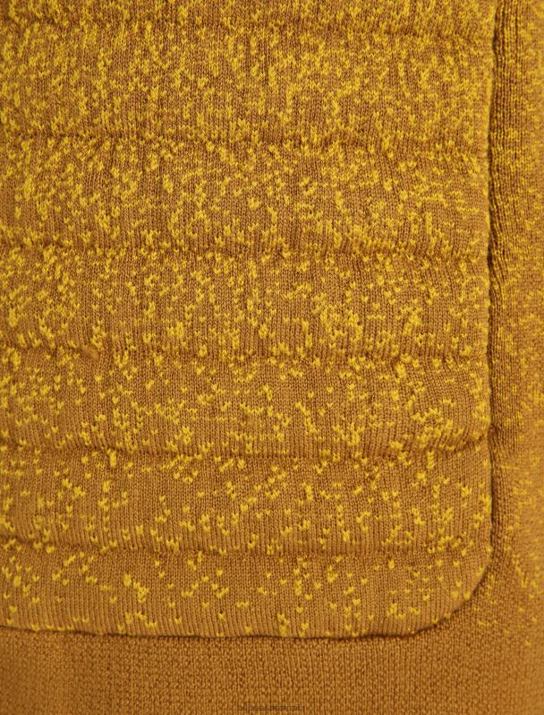 Icebreaker hombres Sudadera con capucha y cremallera de manga larga con aislamiento de merino Zoneknit hasta lo profundo 0V2J0404 ropa clavo/oro silencioso