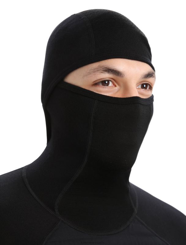 Icebreaker hombres Sudadera térmica de manga larga con aislamiento de merino Zoneknit 0V2J0181 ropa negro