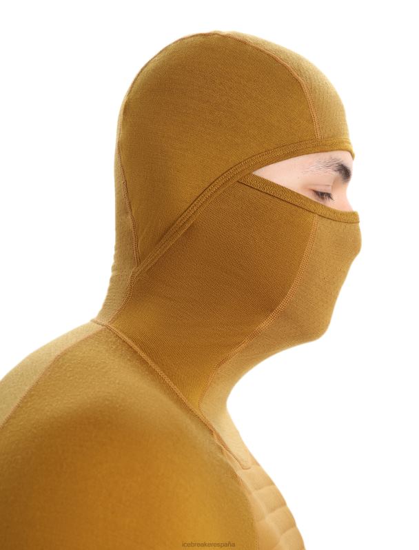 Icebreaker hombres Sudadera térmica de manga larga con aislamiento de merino Zoneknit 0V2J0430 ropa Clavo