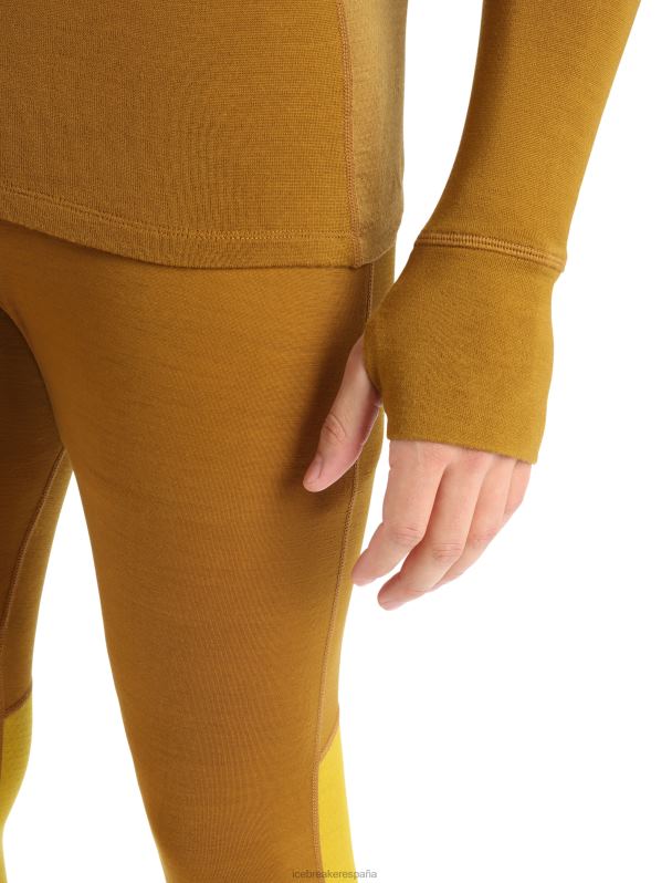 Icebreaker hombres Sudadera térmica de manga larga con aislamiento de merino Zoneknit 0V2J0430 ropa Clavo