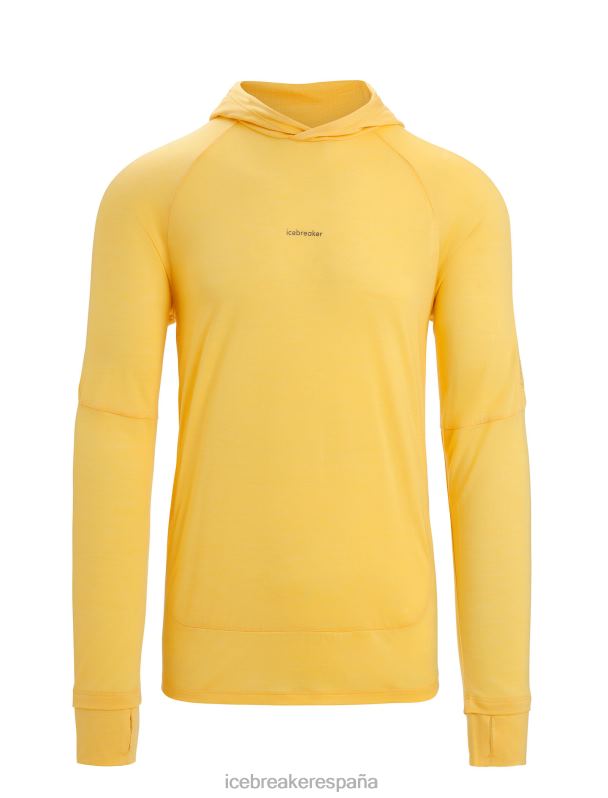 Icebreaker hombres sudadera con capucha de manga larga de merino cool-lite 0V2J0193 ropa verano