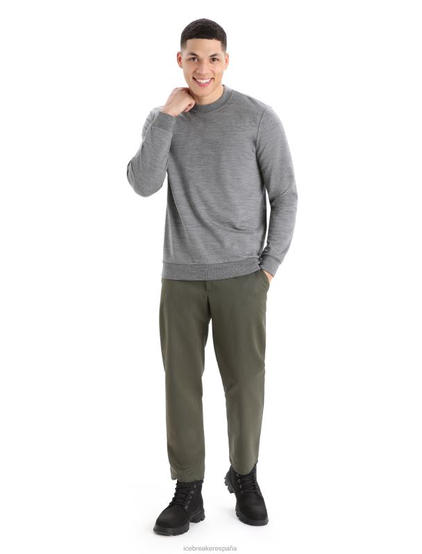 Icebreaker hombres sudadera de manga larga merino shifter 0V2J0217 ropa brezo de piedra arenisca