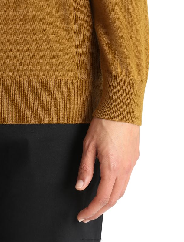 Icebreaker hombres suéter con cuello redondo de merino shearer 0V2J0352 ropa Clavo