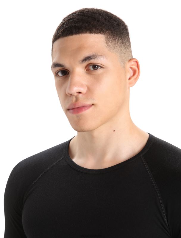 Icebreaker hombres Bodyfitzone camiseta térmica de manga larga Merino 150 Zone 0V2J0173 ropa negro